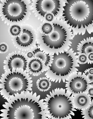 Resim, çiçek deseni, parmak izi.