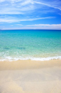 Deniz kenarındaki güzel sahil. deniz manzarası