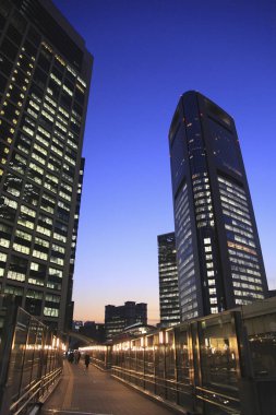 güzel modern şehir manzarası, kentsel arka plan 