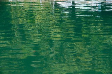 Dalgalanmalı su yüzeyinin görüntüsünü kapat