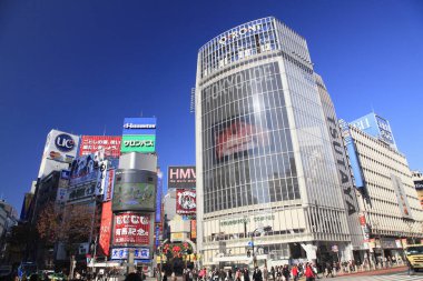 Shibuya Tokyo, Japonya'da geçiş Scramble