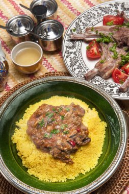 Serving delicious traditional rice dish