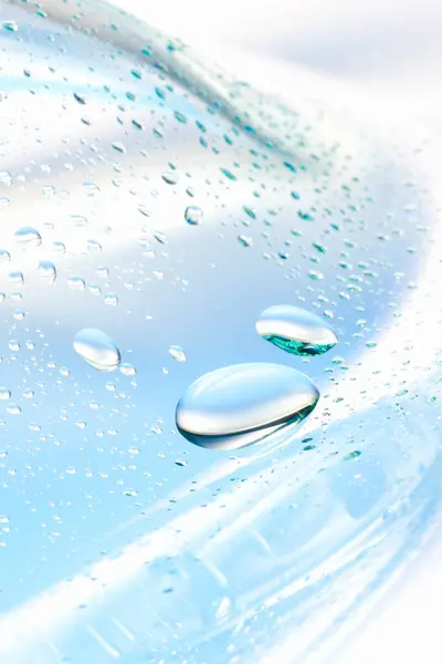 泡が付いている抽象的な水表面 — ストック写真