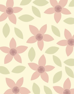 Çiçek elementleri ile dekoratif soyut arka plan        