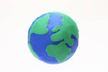 Toprak küresi beyaz arkaplanda izole