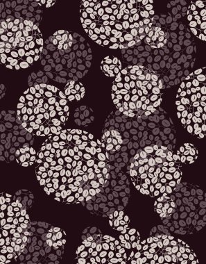 Kahverengi arkaplanda beyaz ve gri dallar