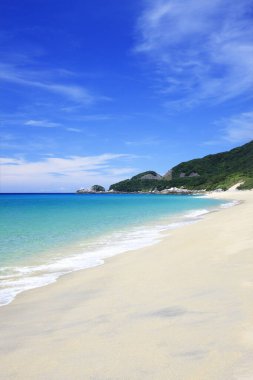 Deniz kenarındaki güzel sahil. deniz manzarası