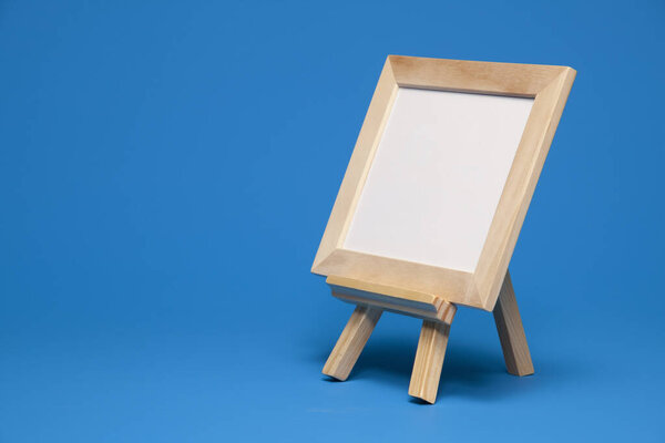 blank canvas frame with copy space. Easel
