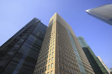 güzel modern şehir manzarası, kentsel arka plan 