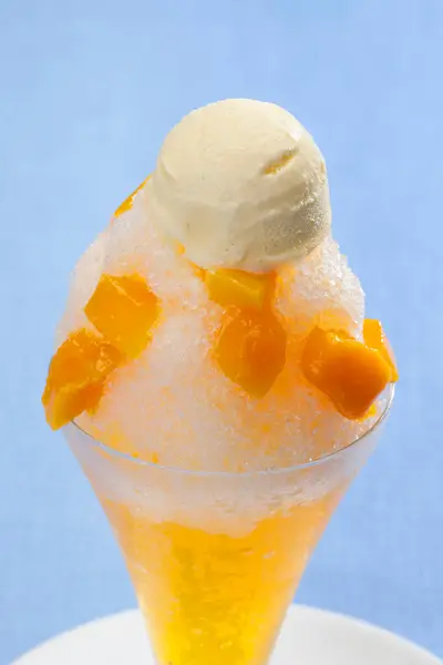 Glass Dessert Bakgrund — Stockfoto