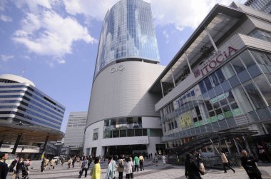 Çin 'de modern şehir mimarisi arka plan görüntüsü