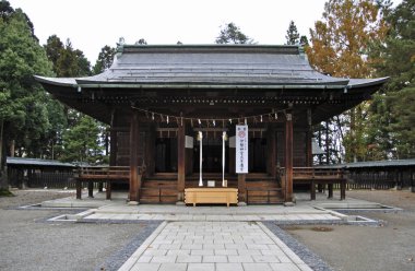 Japon şehrindeki eski geleneksel tapınak