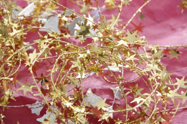 Güzel Noel dekorunun yakın çekim görüntüsü       