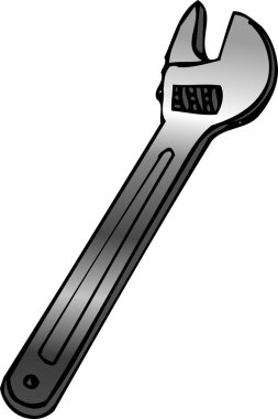 Beyaz arkaplanda anahtar simgesi izole edildi