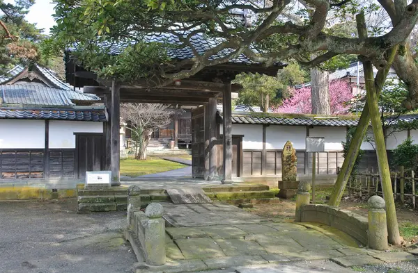 Malownicze Ujęcie Pięknego Starożytnego Japońskiego Przybytku — Zdjęcie stockowe