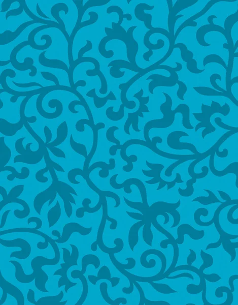 Красивый Синий Абстрактный Фон Декоративными Винтажными Элементами — стоковое фото