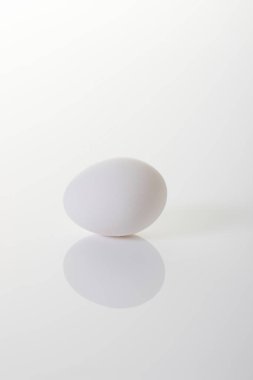 Taze organik tavuk yumurtasına yakın çekim