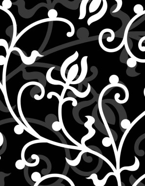 Dekoratif çiçek süsüyle desen