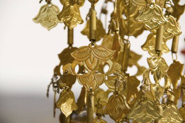 Japon Tahta Koltuk Dekorasyonu 'nun yakın görüntüsü 