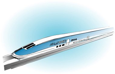 Çizgi film treninin çizimi