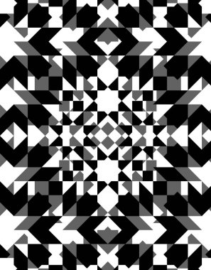 Geometrik şekilli soyut desen 