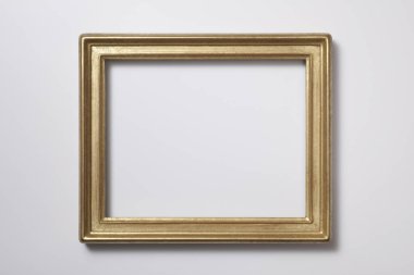 Beyaz arkaplanda resim çerçevesini boşalt.   