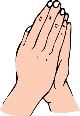 Eller dua ediyor, görüntüyü kapıyor, vektör illüstrasyonuName