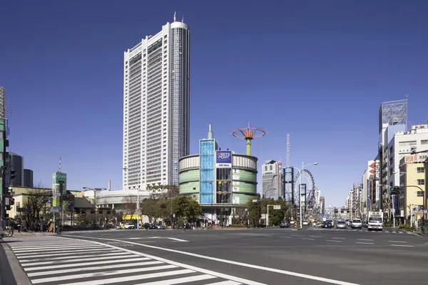 Nowoczesne Budynki Przy Ulicy Tokio Japonia — Zdjęcie stockowe