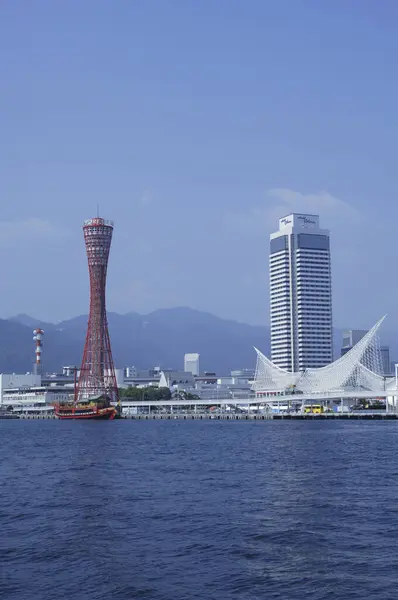 Runt Kobe Hamntorn Port Tower Ett Landmärke Kobe Den Byggd — Stockfoto