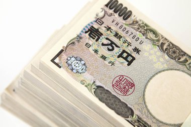 Yen banknotlarının görünümünü kapat 