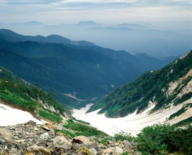 Güzel dağ manzarası. Doğa, seyahat kavramı