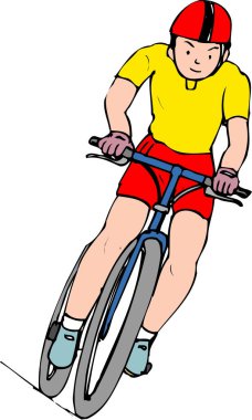 Bisiklet süren bir adamın resmi, spor