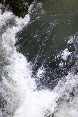 Güzel, hızlı bir dere. Doğa arkaplanı