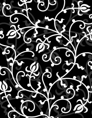 Dekoratif çiçek süsüyle desen