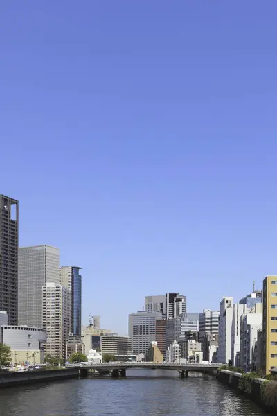 Cityscape Moderno Com Edifícios Tóquio Japão — Fotografia de Stock