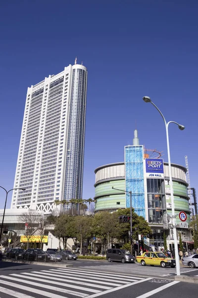 Edifici Moderni Sulla Strada Della Città Tokyo Giappone — Foto Stock