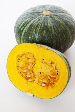 Arka planda sonbahar balkabakları, kapatın