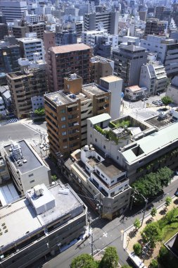 Güzel modern şehir manzarası, kentsel konsept geçmişi 