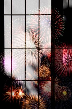 fireworks ile yeni yıl arka plan