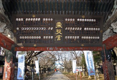 Ueno Park - Ueno Toshogu Tapınağı Taş Fener ve Kan 'eiji Tapınağı 