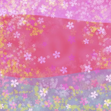 Çiçeklerle soyut arkaplan 