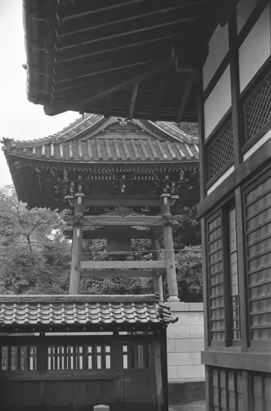 Vista Edifício Templo Arquitetura Japonesa Tradicional — Fotografia de Stock