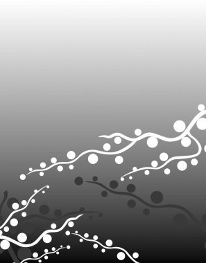 güzel siyah ve beyaz soyut çiçek arkaplanı       