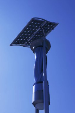 solar energy panels on nature background