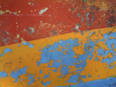 Arkaplan olarak renkli boyanmış metal yüzey dokusu