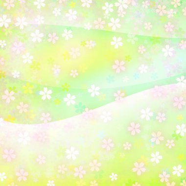 Çiçeklerle soyut arkaplan 