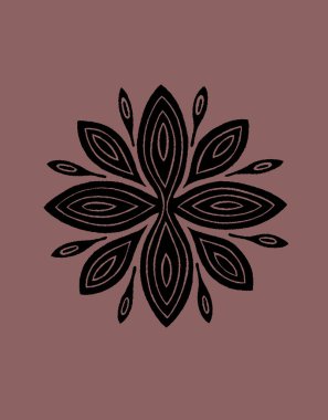 Dekoratif çiçek unsurlarıyla güzel soyut bir arkaplan        