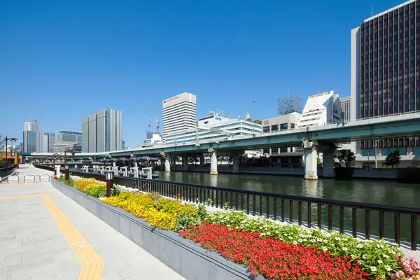 Stadsgezicht Overdag Van Osaka Japan — Stockfoto