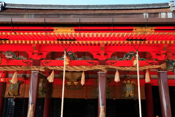 Festői Felvétel Gyönyörű Ősi Japán Szentély — Stock Fotó