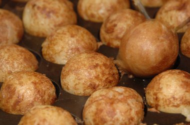 Yakın çekim - ev yapımı lezzetli fırında patates topları